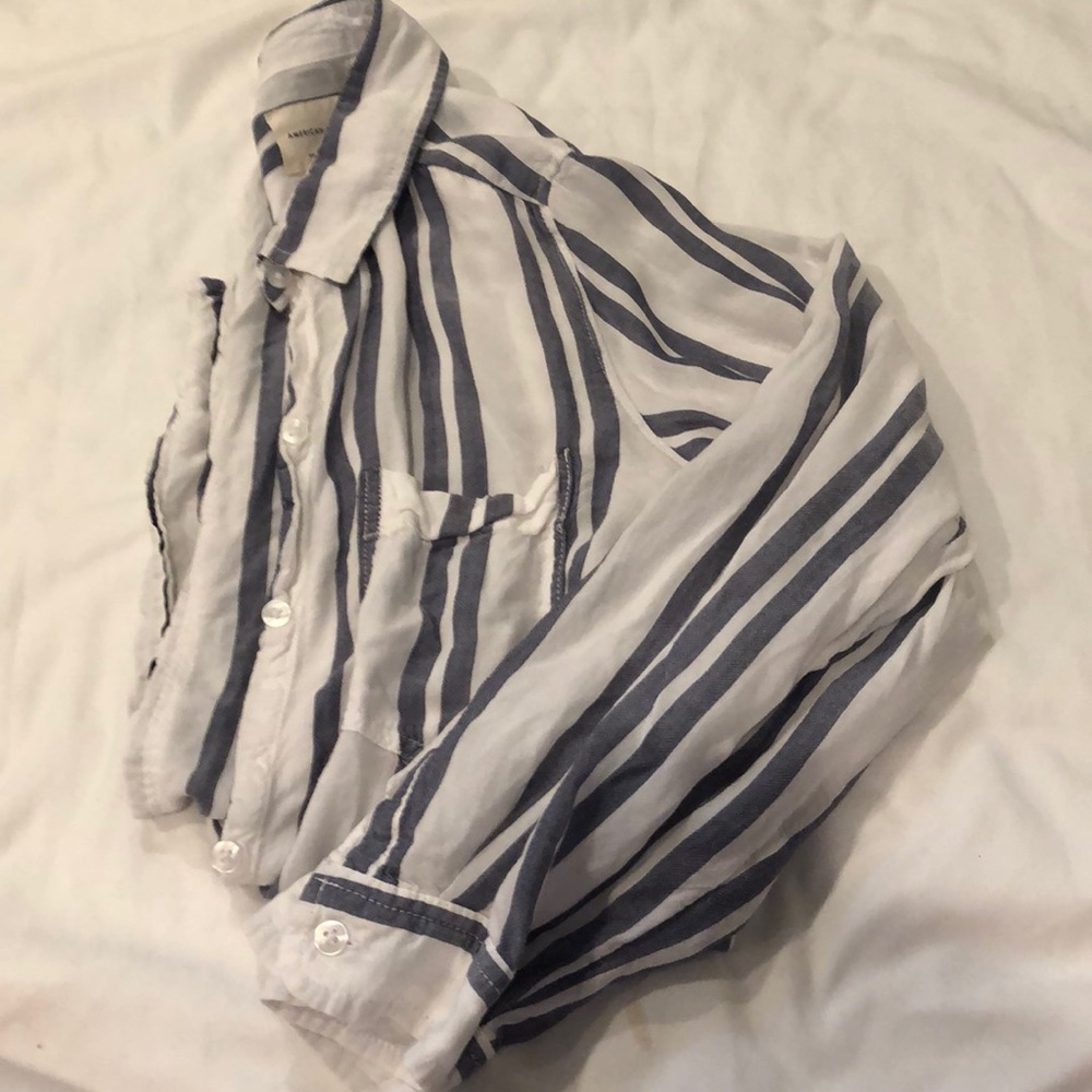 American Eagle oversized fit button up shirt
